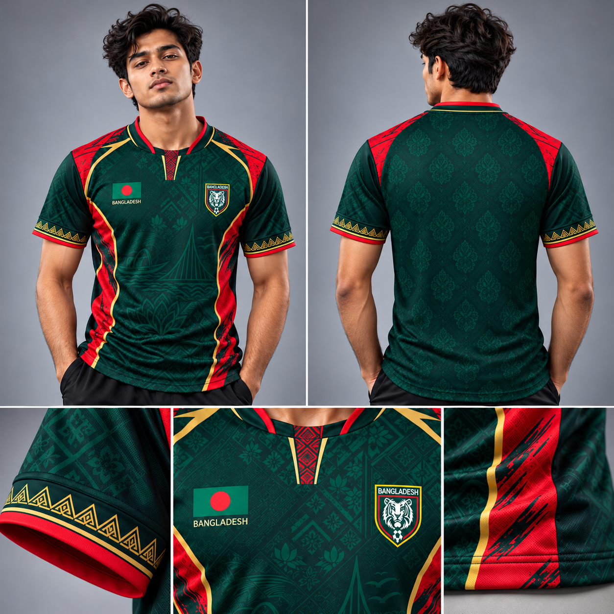 Bangladesh Bengal Vortex  Heritage Edition Football Jersey OFF-WHITE gallery image
